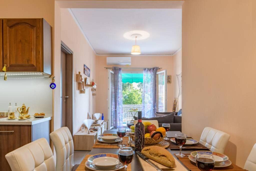 Bright Newly Renovated Apt Near Beach & Center+Ac Anemomylos 외부 사진
